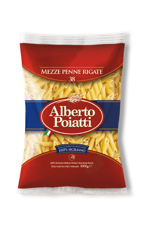 Mezze penne rigate 38 Alberto Poiatti 1 Kg