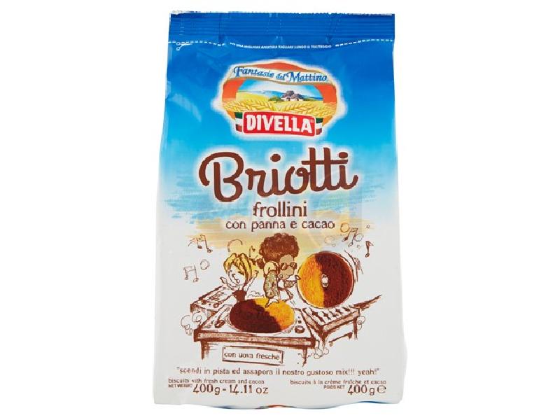 DIVELLA BISC/BRIOTTI CACAO PANNA GR.400