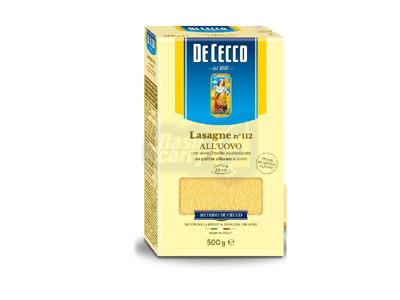 DE CECCO LASAGNE ALL'UOVO 500 GR.