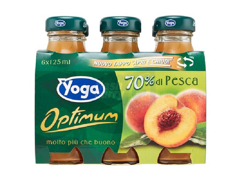 YOGA SUCCHI DI FRUTTA PESCA VETRO 6*125 ML