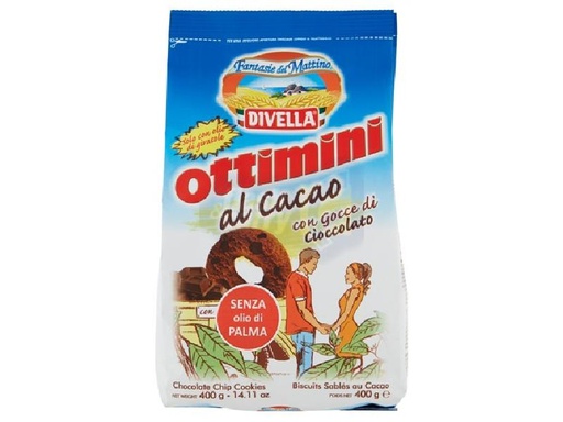 [001748] DIVELLA BISC/OTTIMINI CACAO GR.400