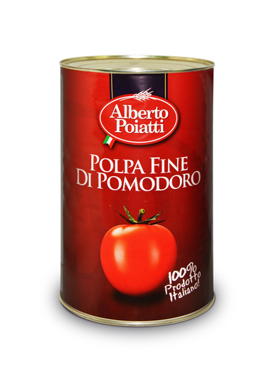 [S723] Polpa fine di pomodoro 4250ml Alberto Poiatti