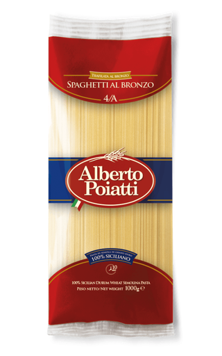 [004A] Spaghetti 4a Trafilati al bronzo Alberto Poiatti 1 Kg