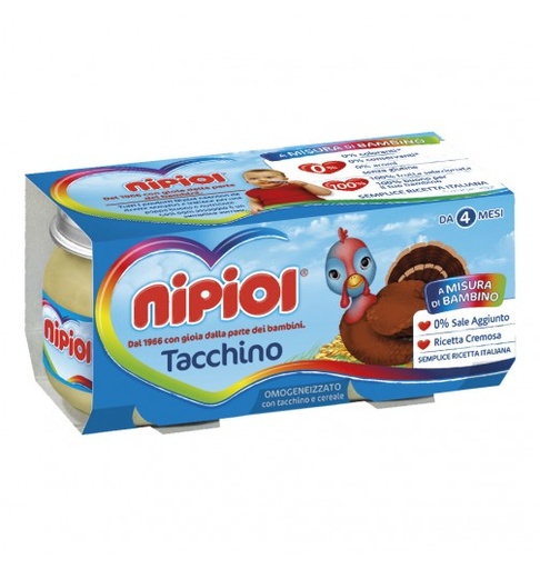 [003913] NIPIOL OMOGENIZZATO TACCHINO 2X80GR