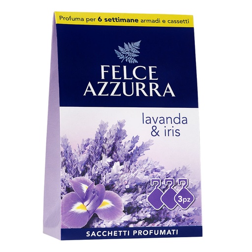 [3242] FELCE AZZURRA SACCHETTI PROFUMATI LAVANDA E IRIS 